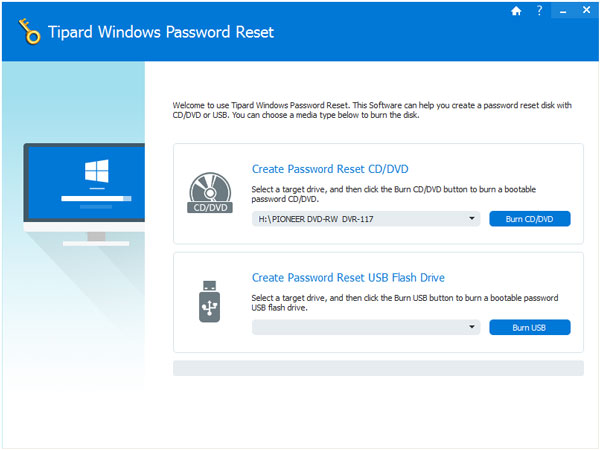 Tipard Windows Password Reset截图