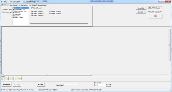 智微JMF608 SSD开卡工具截图