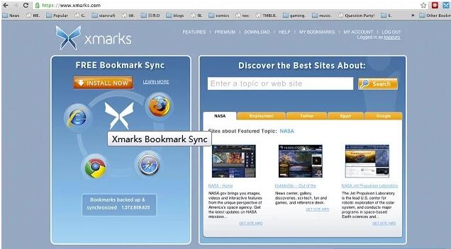 Xmarks Bookmark Sync截图