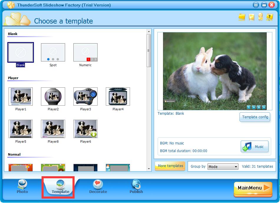 ThunderSoft Slideshow Factory截图