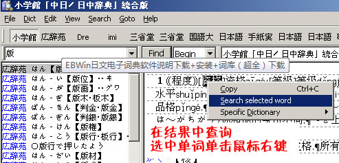 ebwin日语词典截图