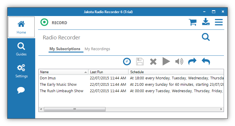 Jaksta Radio Recorder截图