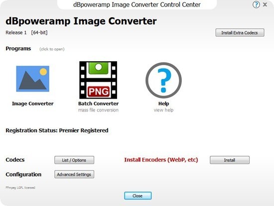 dBpoweramp Image Converter截图