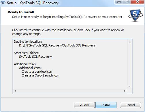 SysTools SQL Recovery截图