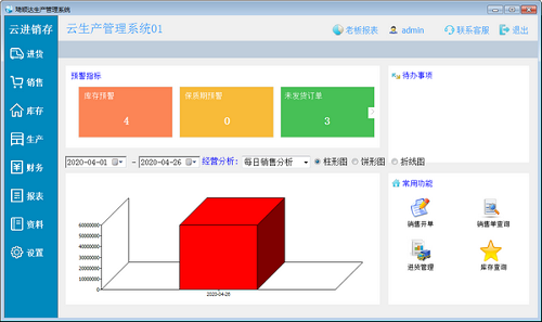 琦顺达生产管理系统截图