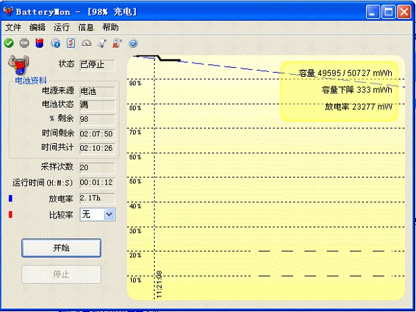 BatteryMon笔记本电池校正修复工具截图