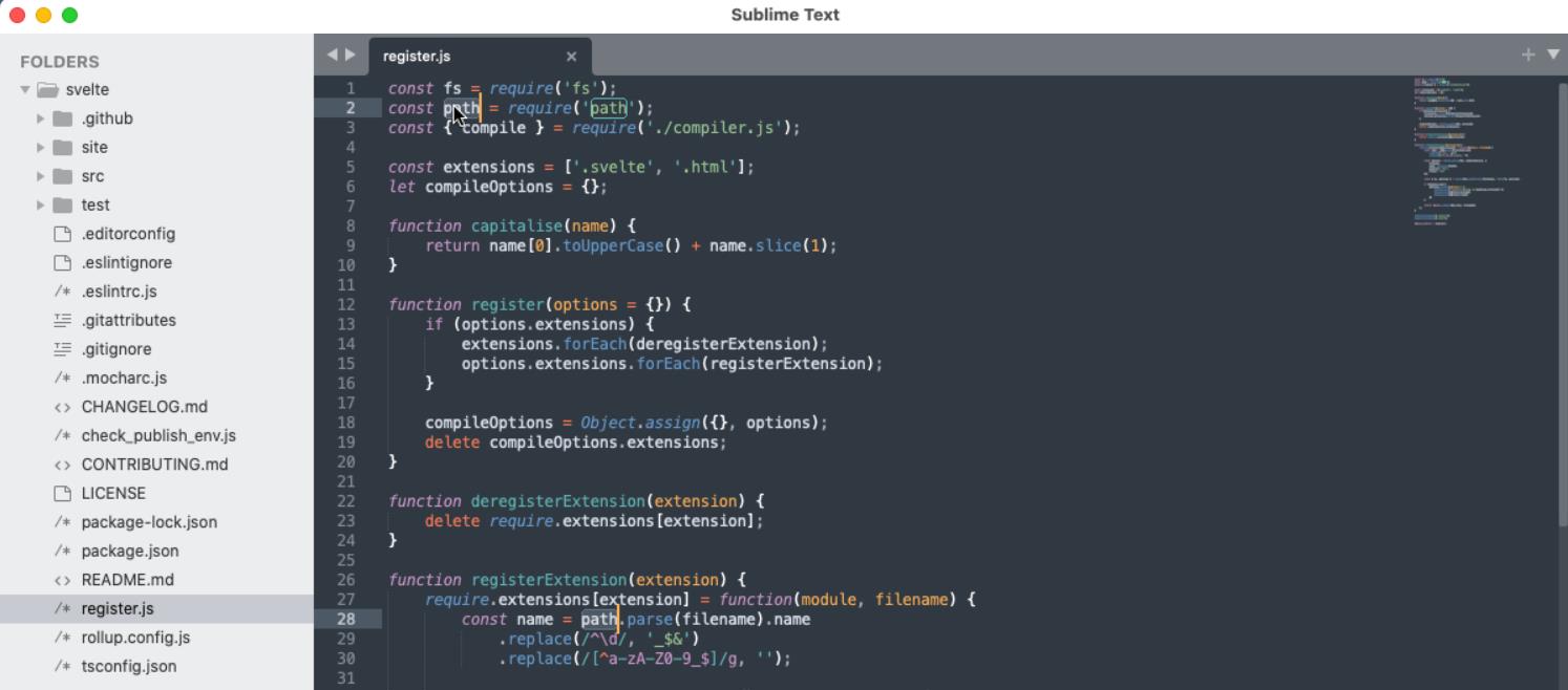 Sublime Text For Mac截图