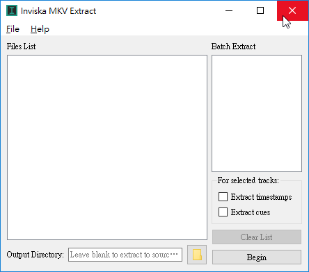 Inviska MKV Extract截图
