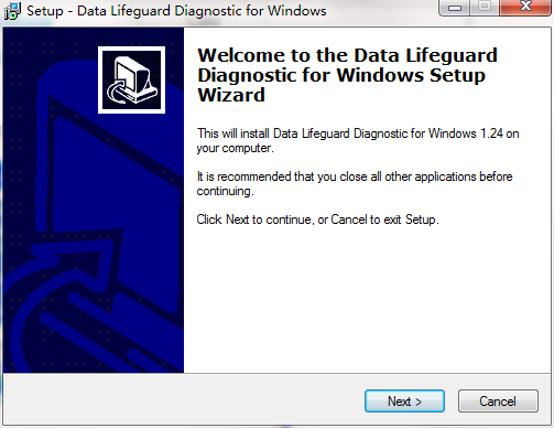 西数硬盘原厂检测工具(Western Digital Data LifeGuard Diagnostics)截图