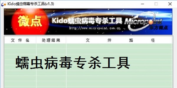 蠕虫病毒专杀工具截图