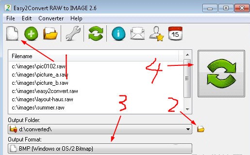 Easy2Convert RAW to IMAGE截图