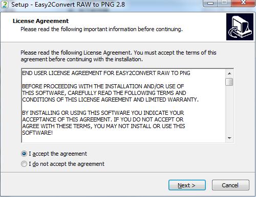 Easy2Convert RAW to PNG截图