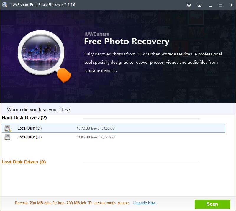 IUWEshare Free Photo Recovery截图