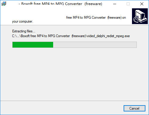 Boxoft Free MP4 to MPG Converter截图