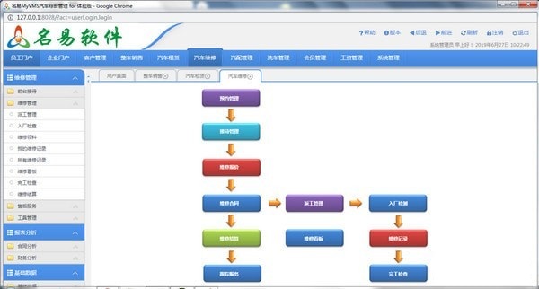 名易MyVMS汽车综合管理系统截图