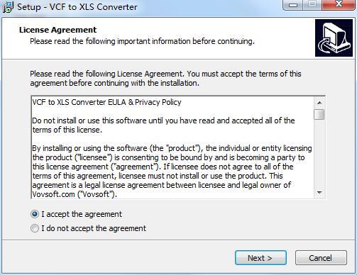 VCF to XLS Converter截图