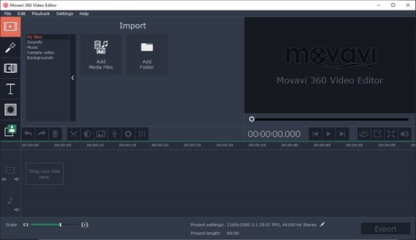 Movavi 360 Video Editor截图