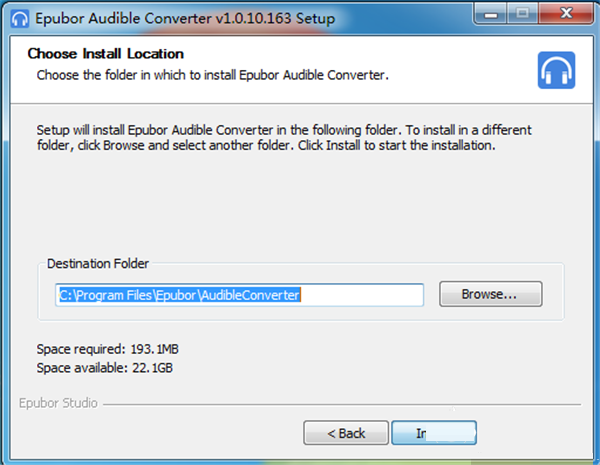 Epubor Audible converter截图