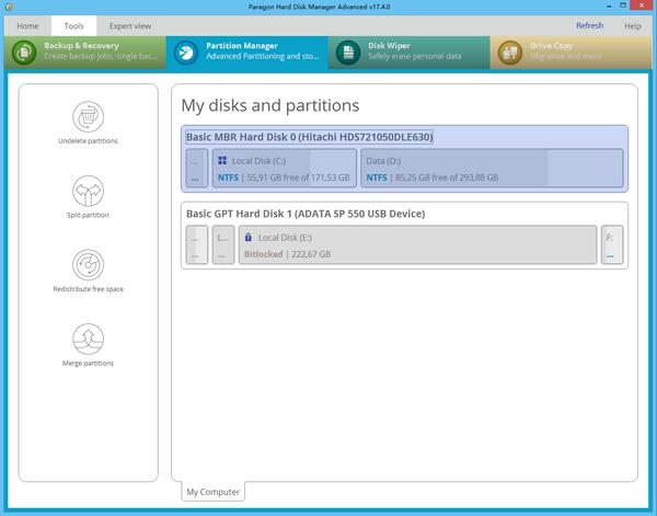 Paragon Hard Disk Manager Advanced截图