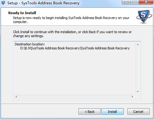 SysTools Address Book Recovery截图