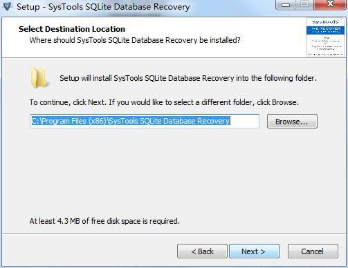 SysTools SQLite Database Recovery截图