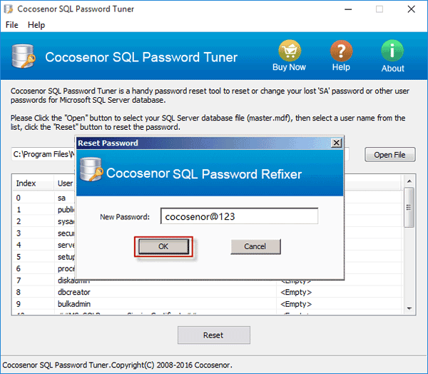 Cocosenor SQL Password Tuner截图