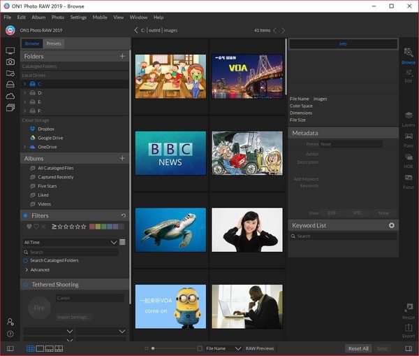 ON1 Photo RAW 2019截图
