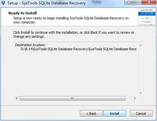 SysTools SQLite Database Recovery截图