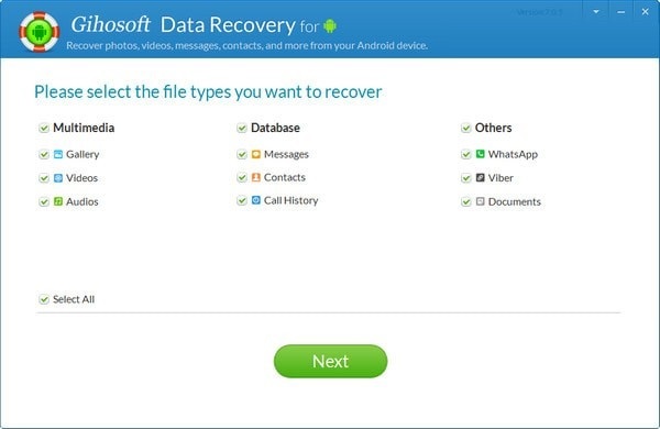 Gihosoft Free Android Data Recovery截图