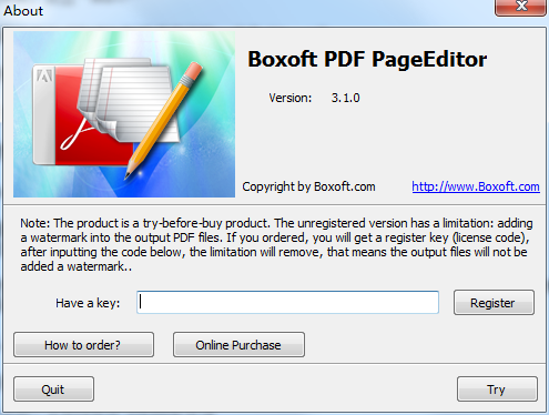 Boxoft PDF PageEditor截图