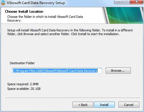 Vibosoft Card Data Recovery截图