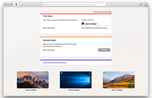 AnyDesk Mac版截图