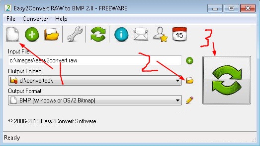 Easy2Convert RAW to BMP截图