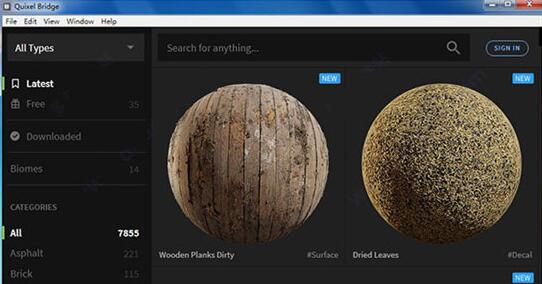 Quixel Bridge截图