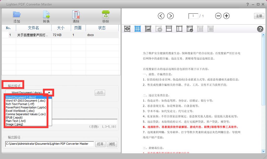 Lighten PDF Converter Master截图