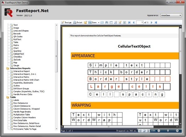 fastreport .net截图