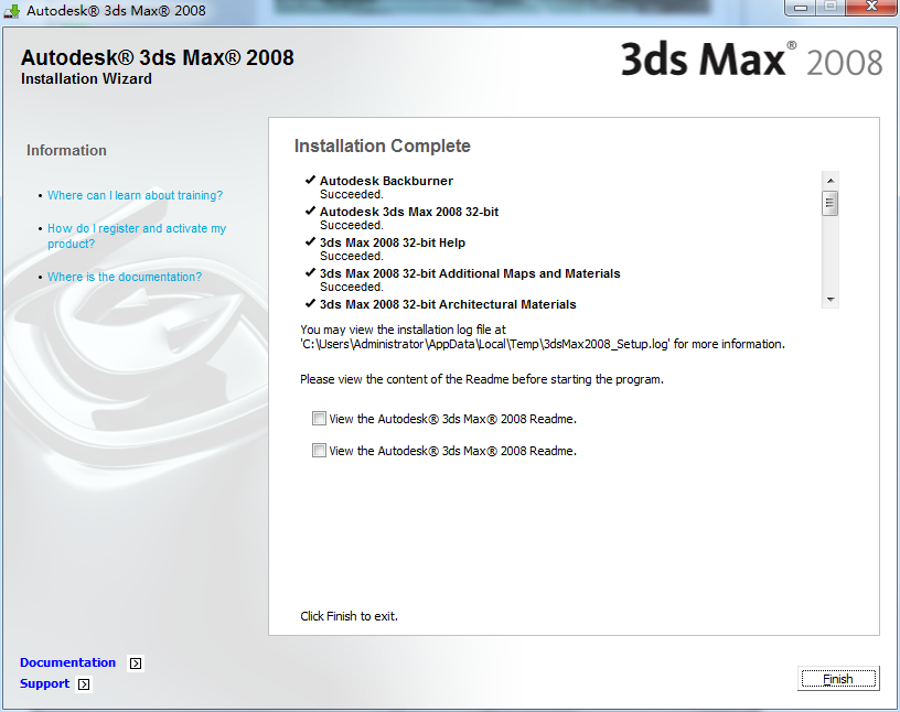 Autodesk 3ds max 2008截图