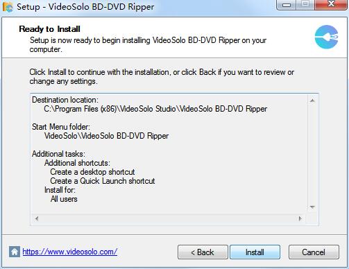 VideoSolo BD-DVD Ripper截图