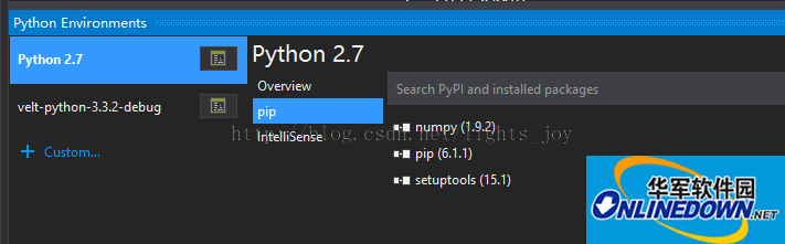 VS Python插件(Python Tools for Visual Studio)截图