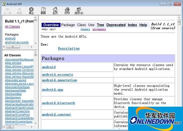 Android API中文文档截图