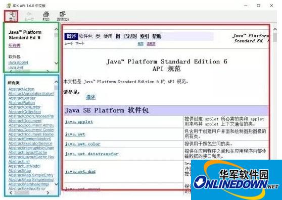 JAVA API 1.7文档截图