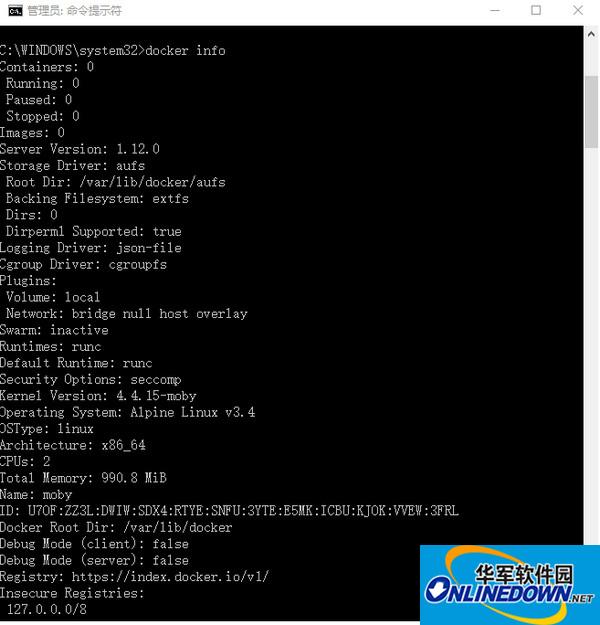 Docker for Windows截图