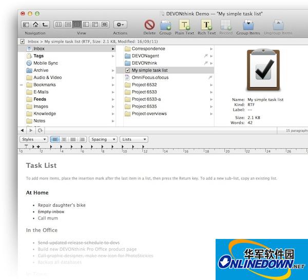 DEVONthink Pro for mac截图