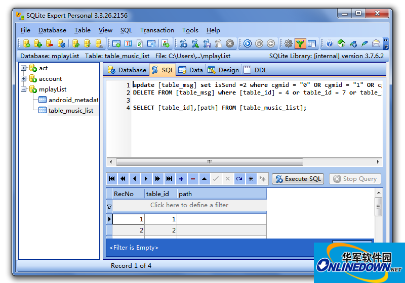 SQLite可视化管理工具(SQLite Expert Pro)截图