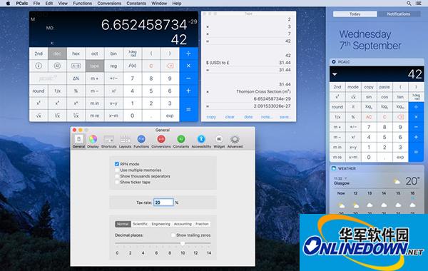 PCalc计算器Mac版截图