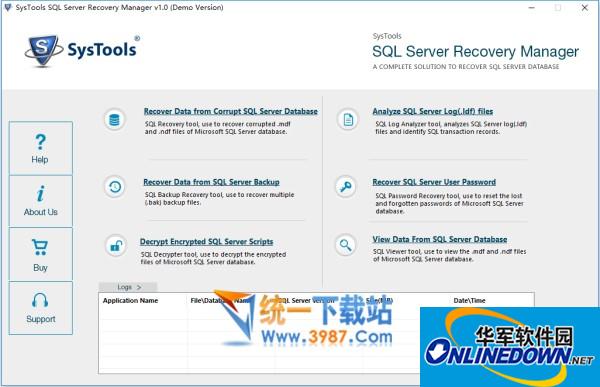 Systools SQL Server Recovery Manager截图