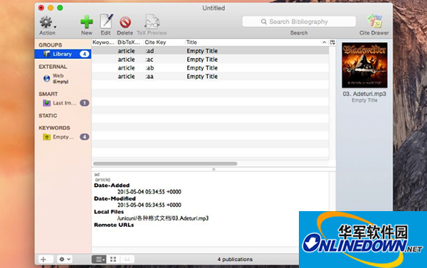 BibDesk Mac版截图