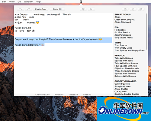 Clean Text Menu Mac版截图