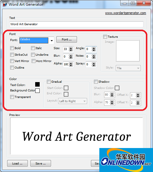 艺术字体生成器Word Art Generator截图