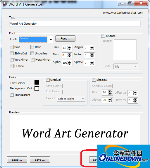 艺术字体生成器Word Art Generator截图